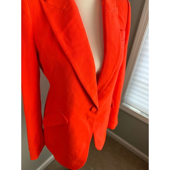 NWT Generation Love Hudson Crepe Blazer - Papaya - Small - Picture 9 of 9